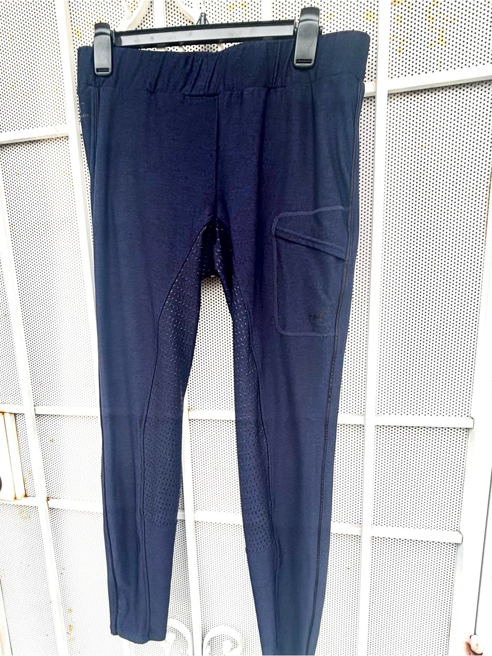 Piper Equestrian Leggings XXL Navy Grip Seat Riding Pants 29” Inseam EUC